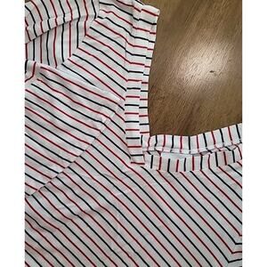 J. Jill Striped Bell Sleeve Top PL V-Neck Soft Goth Romantic Grunge Cottagecore